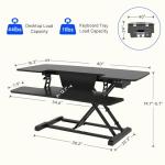 FLEXISPOT 40" Electric Adjustable Standing Desk Converter