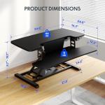 FLEXISPOT 35" Motorized Standing Desk Converter