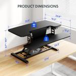 FLEXISPOT 32" Electric Standing Desk Converter