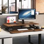 Electric Standing Desk Converter with Keyboard Tray