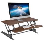 Electric Standing Desk Converter with Keyboard Tray