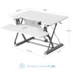 Meoflis 32" Adjustable Electric Standing Desk
