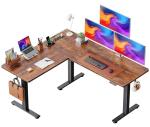Huuger 63" L-Shaped Adjustable Standing Desk