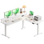 AODK 59-Inch Adjustable L-Shaped Standing Desk