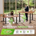 Huuger 63" L-Shaped Adjustable Standing Desk