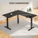 ErGear 63" L Shaped Electric Standing Desk