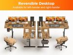 Reversible L-Shaped Electric Height Adjustable Desk
