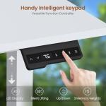 SEDETA L-Shaped Standing Desk with LED Lights