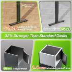 Huuger 63" L-Shaped Adjustable Standing Desk