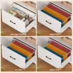 SEDETA L-Shaped Standing Desk with LED Lights