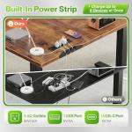 Huuger 63" L-Shaped Adjustable Standing Desk