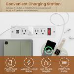 SEDETA L-Shaped Standing Desk with LED Lights