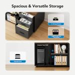 HUANUO Electric L Shaped Standing Desk with Drawers