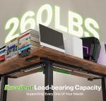 Huuger 63" L-Shaped Adjustable Standing Desk