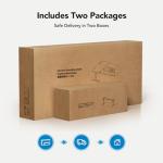 HUANUO Electric L Shaped Standing Desk with Drawers