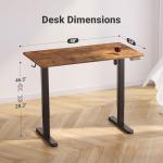 Adjustable Height Electric Standing Desk, 24x48 Inches