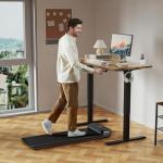 Height Adjustable Electric Standing Desk - Rustic Brown