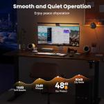 Height Adjustable Electric Standing Desk - Rustic Brown