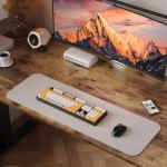 Height Adjustable Electric Standing Desk - Rustic Brown