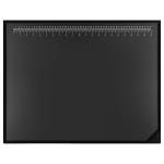 Colingmill 24" Black Desk Pad with Rulers