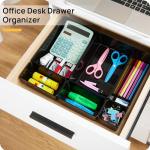 Vtopmart 25-Piece Drawer Organizer Set in Black