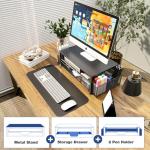 OPNICE 2-Tier Desk Organizer with Monitor Stand