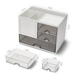 QIYVLOS 3-Drawer Desk Organizer with Compartments