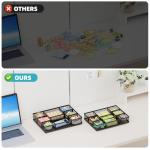 Marbrasse 2 Pack Adjustable Desk Drawer Organizers