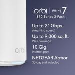 NETGEAR Orbi 870 Tri-Band WiFi 7 System