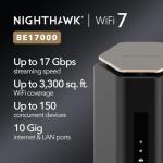 NETGEAR Nighthawk WiFi 7 Router, 17 Gbps Speed