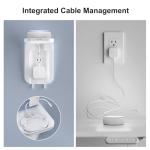 Suptek Wall Outlet Shelf with Cable Management