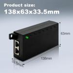 60W Gigabit PoE++ Injector for High-Power Devices