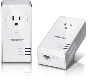 TRENDnet 1300Mbps Powerline Adapter Kit with Outlet