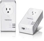TRENDnet 1300Mbps Powerline Adapter Kit with Outlet
