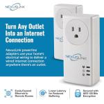 NexusLink Powerline Ethernet Adapter Kit - 1200 Mbps