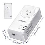 TRENDnet 1300Mbps Powerline Adapter Kit with Outlet