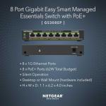 NETGEAR 8-Port PoE Gigabit Ethernet Switch