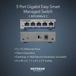 NETGEAR 5-Port Gigabit Ethernet Smart Switch