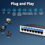 8-Port Gigabit Ethernet Switch with Smart Management