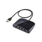 USB to 4-Port Ethernet Switch for Network Sharing