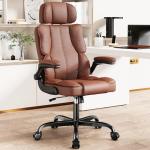 Kensaker Ergonomic Leather Office Chair with Lumbar Support