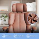 Kensaker Ergonomic Leather Office Chair with Lumbar Support