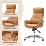 Comfortable Ergonomic High Back Office Chair in Camel