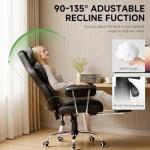 COMHOMA Big and Tall Executive Office Chair with Footrest