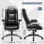 COLAMY High Back Ergonomic Office Chair - Black