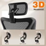 Gabryllly Ergonomic Office Chair with Footrest and Support