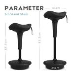 Adjustable Ergonomic Wobble Stool for Home Use