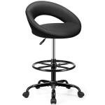 Adjustable Office Drafting Chair with Wheels and Support