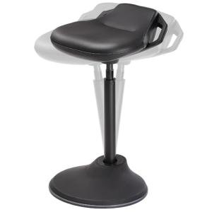 SONGMICS Adjustable Ergonomic Wobble Stool, Ink Black