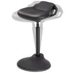 SONGMICS Adjustable Ergonomic Wobble Stool, Ink Black